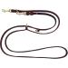 Dogeline Adjustable Fat Leather Dog Leash for Small & Large Dogs - 2.80m x 12mm Dark Brown | Premium Quality Durable Design - Buy Online on GoSupps.com