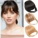 Fake Bangs Clip in Fringe High Temperature Fiber Clip in Bangs with Temple Hair Breathable Natural Look Fake Flat Bangs Front Face Fake Fringe for Women Girl (A) style1 - Buy Online on GoSupps.com