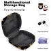 Feminine Menstrual Cup Bags | Black Golden Stars Pattern - Portable Period Pockets for Women & Teens - Buy Online on GoSupps.com