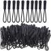 Junao 50 pieces Zipper Pulls Zipper Extension Zip Zip Tags Cord replacement day zip extension suitable for jackets backpacks tents trolley cases black