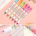 6pcs Curve Highlighter Pen Set Tip Pens with 6 Different Curve Shapes Fine Tips Colored Curves Pens for Journaling Writing Drawing Scrapbooking Note Taking School 6pcs - Buy Online on GoSupps.com