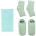 Qukaim Moisturizing Gel Socks Hydrating Gel Elbow Sleeve Moisturizing Gel Socks and Neck Wrap Sock Reusable Repairing Softening Cutin Green Blue - Buy Online on GoSupps.com