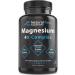 Natural Flow 4X Magnesium Supplement, Magnesium Taurate, Glycinate, Malate, Orotate Complex, Calm Sleep and Cramp Support Blend, No Mag Citrate or Oxide, 120 Capsules