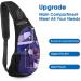 G4Free Men's Small Black Shoulder Sling Backpack - Crossbody Chest Bag - Buy Online on GoSupps.com