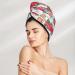 Watercolor Red Truck Microfiber Hair Towel - Soft Super Absorbent Coral Velvet Quick Dry Wrap for All Hair Types - Buy Online on GoSupps.com