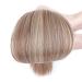 Silk-Co Hair Extensions - Smooth Invisible Cord Realistic Synthetic Hair 50cm Light Brown & Blonde Sealing Extensions for Women - Buy Online on GoSupps.com