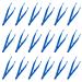 MEABEN 100 Pcs Plastic Craft Disposable Tweezers  Bulk Priced Blue Forceps Tapered Tweezers  Handmake Fuse Beads Manual DIY Tool Handmade Crafts Kit Accessories for DIY Art Crafts