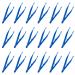 MEABEN 100 Pcs Plastic Craft Disposable Tweezers  Bulk Priced Blue Forceps Tapered Tweezers  Handmake Fuse Beads Manual DIY Tool Handmade Crafts Kit Accessories for DIY Art Crafts