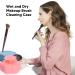 Buy Silicone Makeup Brush Cleaner Set - 2pc Multifunctional Cosmetic Brush Cleaning Mat & Suction Cup Holder | Portable Washing Scrubber - Shop Now - Buy Online on GoSupps.com