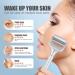 Electric Ice Roller for Face & Eye Puffiness Relief | Skin Care Tool for Migraine Pain | Silver with Two Roller Heads - Buy Online on GoSupps.com