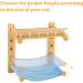 Yangbaga Cat Hammock for Wall - Wall Mounted Cat Shelves with Scratching Pad - Bamboo Cat Wall Perch with Flannel Bed - Buy Online on GoSupps.com
