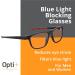 Blue Light Blocking Glasses | Amber Anti-Fatigue Gaming Glasses | UV400 Protection for Men & Women | Ideal for Computer & Monitor Use - Buy Online on GoSupps.com