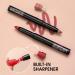 6-Piece Matte Lipstick Pencil Set - Long-Lasting Velvet Lipstick in 6 Colors with Lipliner Pen and Sharpener - Buy Online on GoSupps.com