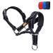 Dog Head Collar with Reflective Strap to Stop Pulling for Small Medium and Large Dogs Adjustable (L Black) L (Pack of 1) Black