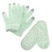 Housoutil 1 Set Moisturizing Gloves Overnight Lotion Moisturizing Gloves Hand Caring Gloves for Women Gel Socks for Dry Cracked Feet Women Miss Spa Yarn Hand Cream