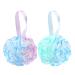 MIDELONG Bath Sponge Shower Loofahs Soft Mesh Poufs Body Wash Scrubber Bath Ball Exfoliating Loofahs Sponge Colorful 60g for Women and Men Pack of 2