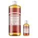Dr. Bronner's Pure-Castile Liquid Soap   Eucalyptus Bundle. 32 oz. Bottle and 2 oz. Travel Bottle