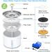 Wonder Creature 2.4L Stainless Steel Cat Water Fountain with LED Light - Ideal for Cats and Dogs - Buy Online on GoSupps.com