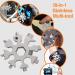 Multitool 18 In 1 Snowflake Multi tool for Outdoor Camping Survival Accessories- Stocking Stuffers Mens Gifts  Screwdriver - Hexagonal Spanner - Ring Spanner - Bottle Opener 3-Snowflake Multi Tool - Buy Online on GoSupps.com