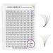 Nagaraku Volume eyelash extension prefabricated compartments 320pcs 9d 0.07mm thickness D curl 9-14mm narrow stem light dense premade fans eyelash extensions artificial eyelashes 16 rows 9-14mm mix 9d-07-D curl