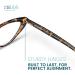 Tortoise Retro Cat Eye Reading Glasses for Women - Stylish & Comfortable 1.0x Solid Readers for All Face Shapes - Buy Online on GoSupps.com