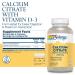 Solaray Calcium Citrate with Vitamin D3 - 1000mg, 240 Capsules for Strong Bones - Buy Online on GoSupps.com