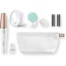 Braun FaceSpa 3-in-1 Epilator Hair Removal & Cleansing Brush | Lighted Mirror & Beauty Pouch Included | White 851V - Buy Online on GoSupps.com