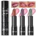 3 Colors Color Changing Lipstick Set Magical pH Reactive Moisturizing Glitter Hydrate & Plump Lip Balm Long Lasting Waterproof 24-hour Labiales Matte Tinted Lip Balm
