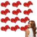12 Valentine's Day Pieces Sequin Heart Hair Clip for Girls Birthday Party Wedding Christmas Hair Valentine's Day Accessories (Red)