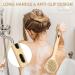 Dual-Sided Long Handle Shower Brush | Tukuos Back Scrubber with Soft and Stiff Bristles | Exfoliating Body Scrubber for Wet/Dry Bath - Buy Online on GoSupps.com