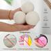 Ikosora Wool Dryer Balls Chemical-Free Fabric Softener Laundry Balls Reusable Natural Fabrics Reduces Wrinkles and Drying time High Density Wool Ball Pack of 6 - Buy Online on GoSupps.com