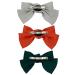 Women & Girls Chiffon Large Hair Clips - 3 Pack in Green Gray Orange | Stylish Accessories for All Occasions - Buy Online on GoSupps.com