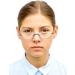 Shop Mini Half Round Metal Reading Glasses - 2.5 Diopters Stainless Steel Spring Hinge for Men & Women | International Shipping Available - Buy Online on GoSupps.com
