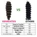Ocean Wave Crochet Hair for Black Women - 9 Inch Deep Wave Curly Synthetic Hair Braids (7 Packs, 1B#) - Buy Online on GoSupps.com
