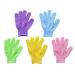 healifty 5 pieces wash glove for peeling body gloves for shower for men and women