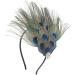 Aukmla Green Peacock Feather 1920s Flapper Headband with Rhinestones - Hair Accessories for Women and Girls - Buy Online on GoSupps.com