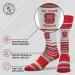 NC State Wolfpack Collegiate Striped Dress Socks - One Size Fits Most - Game Day Apparel for Men, Women, Youth - Red - Buy Online on GoSupps.com