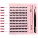Poiuyoiu Natural DIY Lash Extension Kit | D Curl Cluster Lashes with Glue, Tweezers & Faux Mink Wispy Lashes | Easy to Use | Mixed 8-16mm | W51-T - Buy Online on GoSupps.com