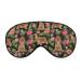 Cocker Spaniel Dog and Flower Sleep Mask Eye Cover for Sleeping Blindfold with Adjustable Strap Blocks Light Night Travel Nap for Men Women