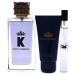Dolce & Gabbana K For Men 3-Piece Gift Set - 3.3oz Eau De Toilette, 1.6oz Shower Gel, 0.33oz Eau De Toilette - 5.23oz Total - Buy Online on GoSupps.com