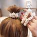 Pearl Elastic Hair Ties Set - 5 Pieces Hair Bands for Women/Girls in 5 Colors - Buy Online on GoSupps.com