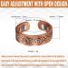 Magnetic Copper Ring for Arthritis Relief - Adjustable Wellness Ring for Men & Women (60mm) - Buy Online on GoSupps.com