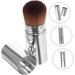 Housoutil Retractable Blush Brush Makeup Tool Powder Foundation Brush Retractable Powder Brush Foundation Applicator Makeup Supplies Bb Cream Brush Metal Travel With Cover - Buy Online on GoSupps.com