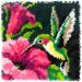Colorful Hummingbird Latch Hook Craft Kit  16'' X 16'' Tapestry Kits Latch Hook Rug Kits Carpet Embroidery Needlework DIY Rugs Hook Rug
