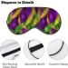 Mardi Gras Palms Sleep Mask - Adjustable Eye Cover for Men and Women, Blocks Light for Night Travel and Nap - Buy Online on GoSupps.com