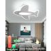 Buy 40cm Dimmable Children's Room Lamp | 30W Aircraft Ceiling Light with Remote | 3000K-6000K Night Light for Baby & Kids Room - Buy Online on GoSupps.com