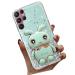 Tivenfezk nadoli for samsung galaxy s22 ultra hare hidden stand shell caricature glitter rabbits stand soft silicone bling cell phone case transparent protective cover samsung galaxy s22 ultra green