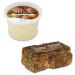 Raw African Shea Butter 1 lb / 16 oz Each Ivory/White & Black Soap BAR Grade A Pure Natural Unrefined Fresh Moisturizing Ideal for Dry and Cracked Skin. Can be use in Body Hair and Face