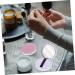 Healeved 2pcs Dispensing Empty Toner Cosmetic Pot Finish Powder Jar Loose Powder Compact Glass - Buy Online on GoSupps.com
