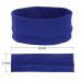 MapofBeauty Yoga Headbands - 3 Pack Stretchy Cotton Hair Wraps for Running & Gym - Blue - Buy Online on GoSupps.com